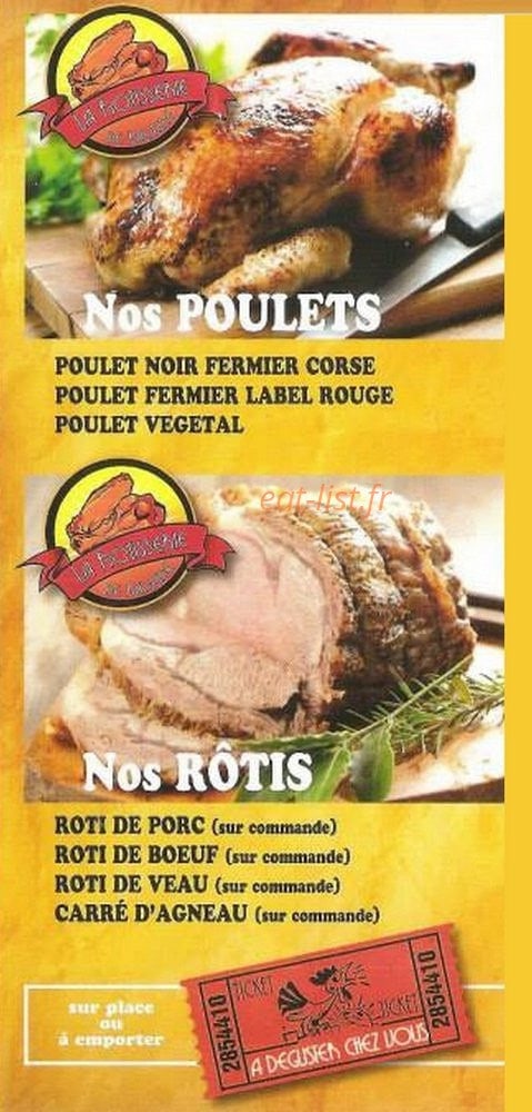 La Rôtisserie de Balagne — carte page 3