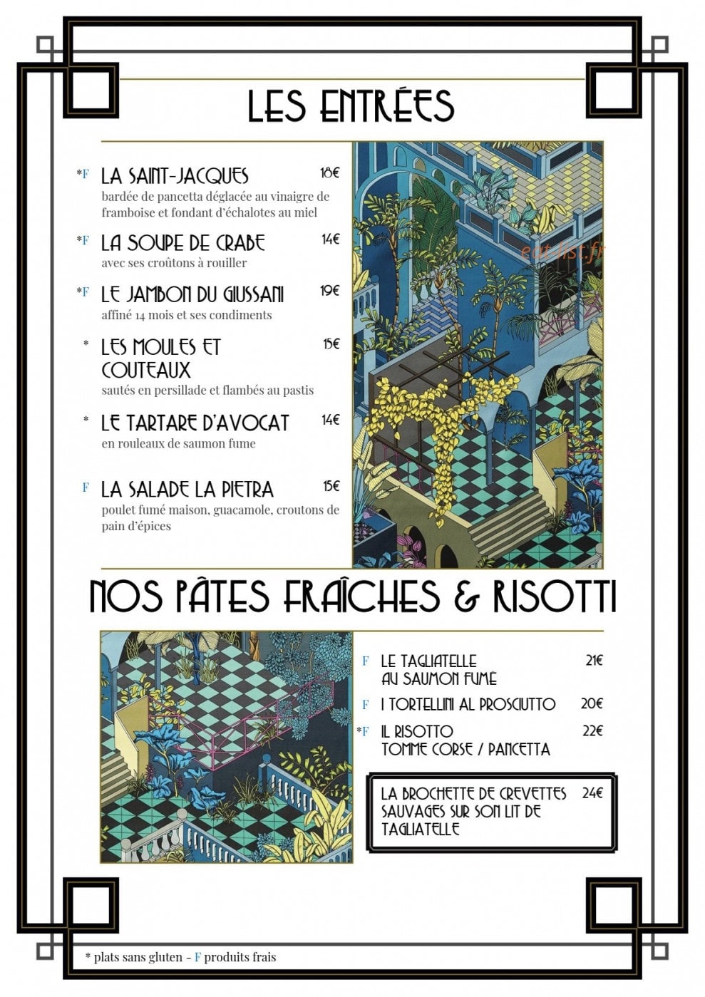 Chez Cyprien — carte page 1