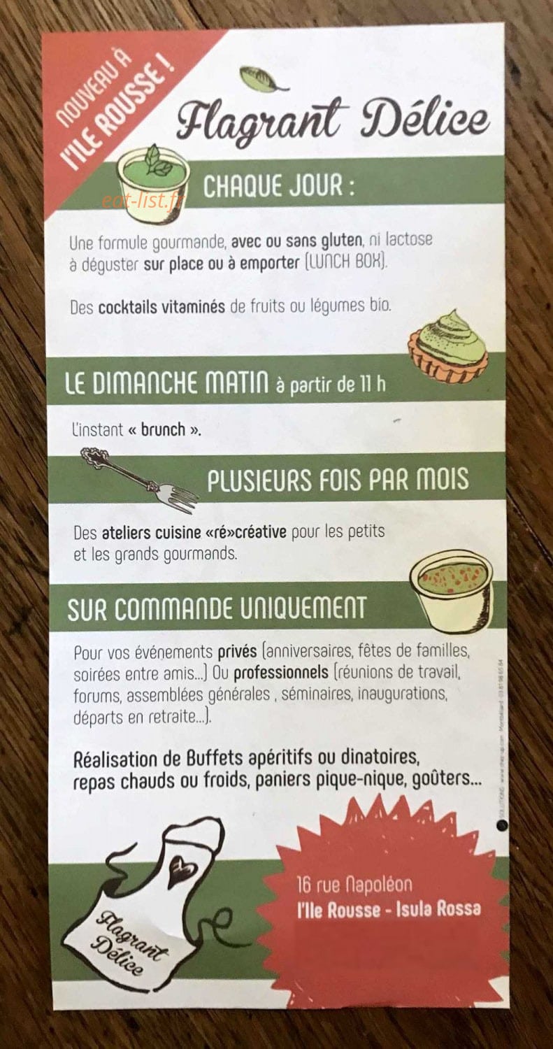 Flagrant Délice — carte page 2