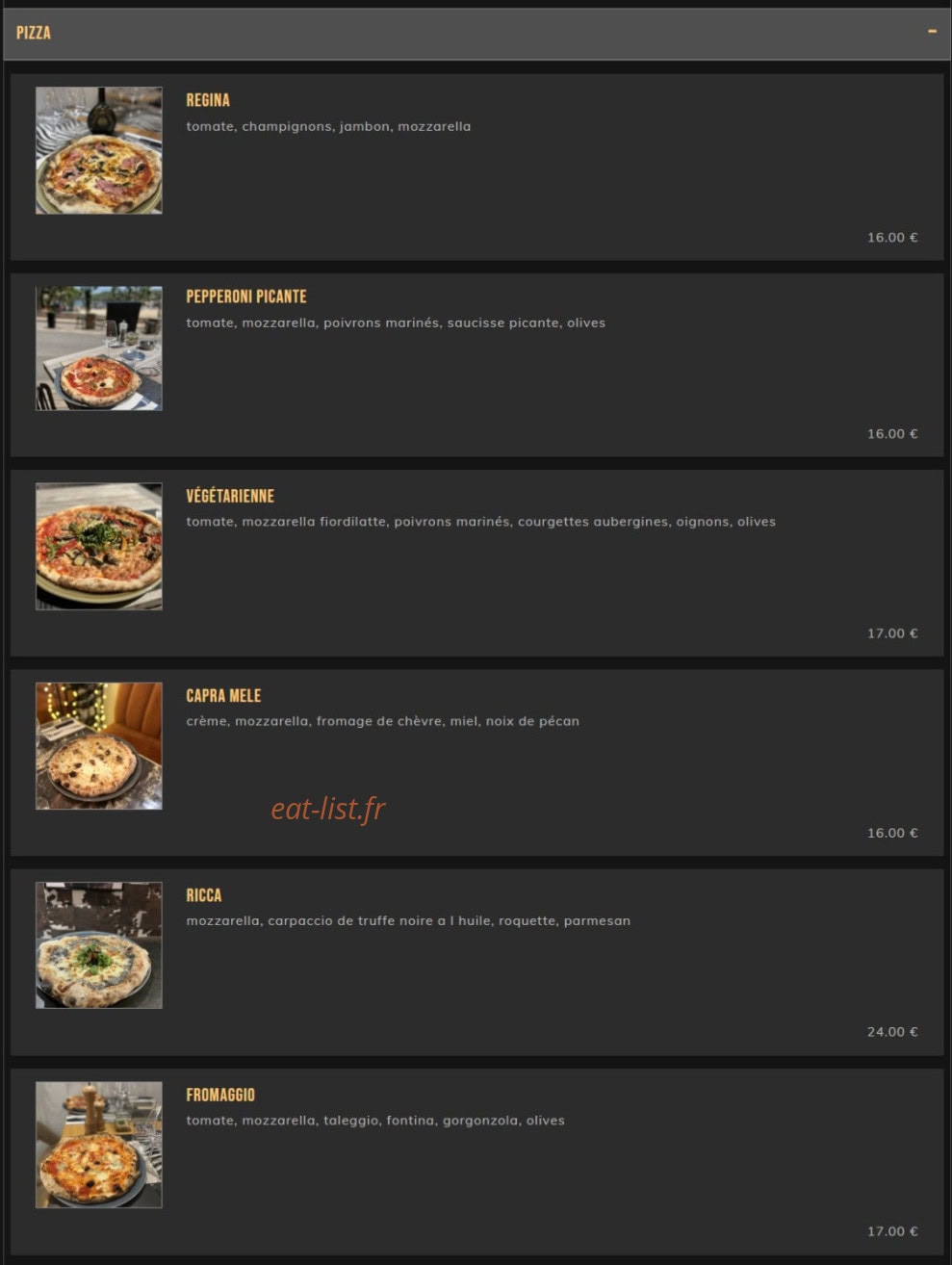 La Cave bar à viandes — carte page 4