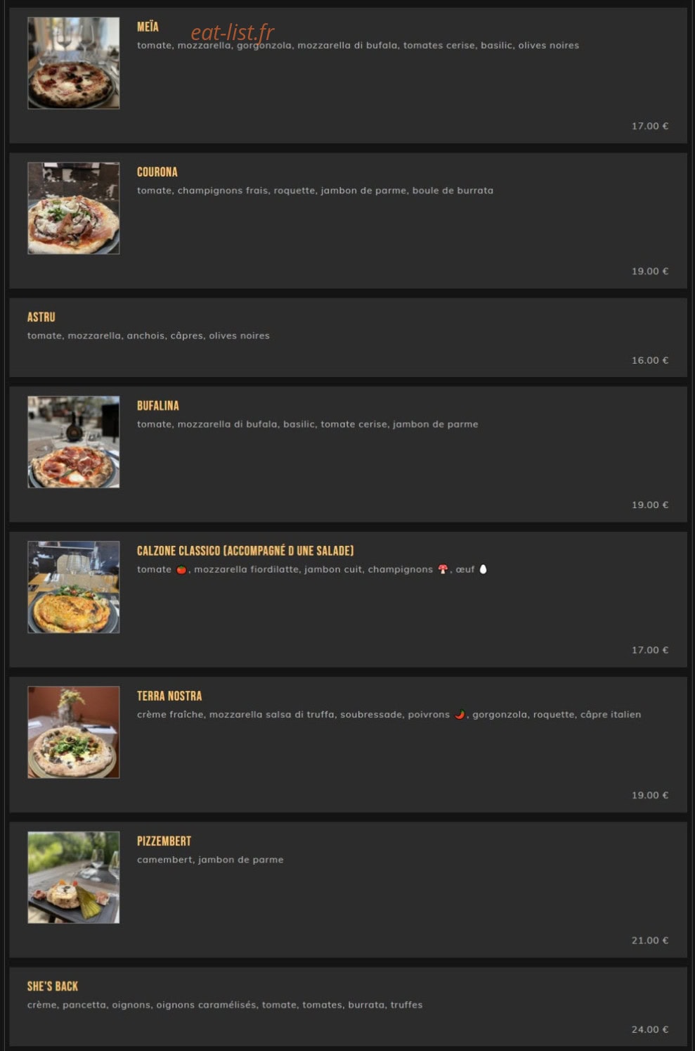 La Cave bar à viandes — carte page 5