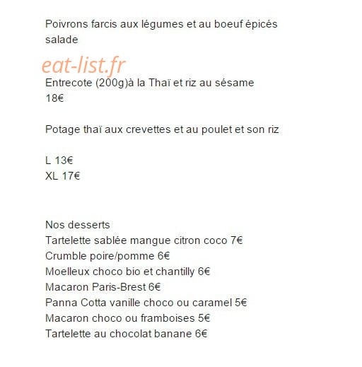 Le Boudoir — carte page 1