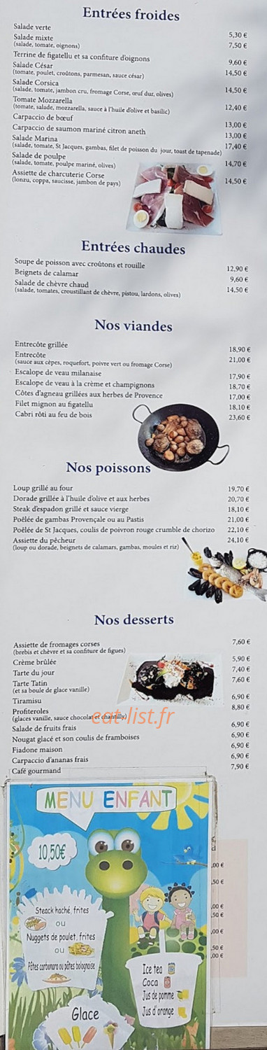 Le Marina — carte page 1