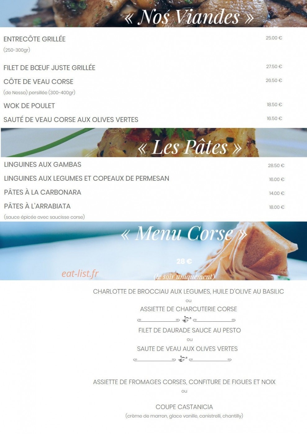Le Marinella — carte page 2