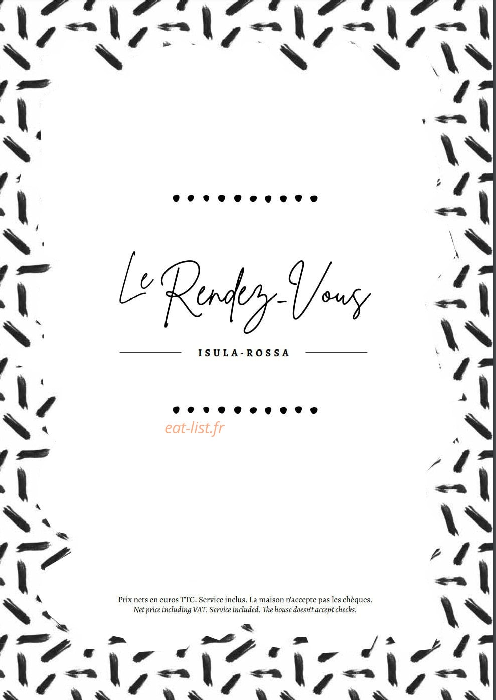 Le Rendez Vous — carte page 1