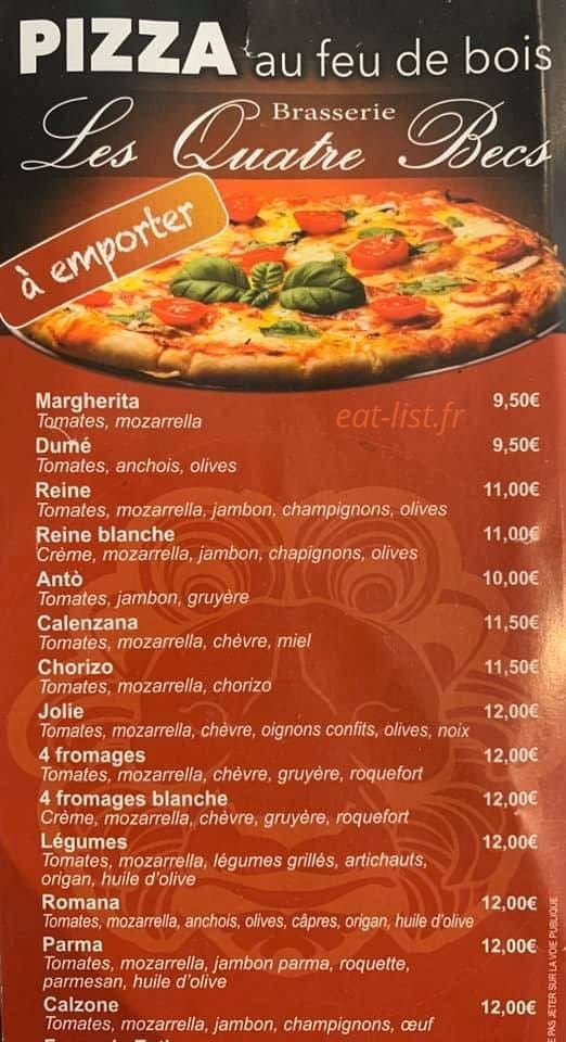 Les Quatre Becs — carte page 1