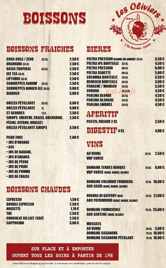 Les oliviers — carte page 3