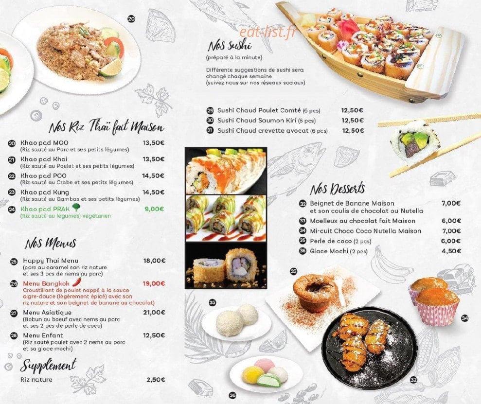 P'Tit Thaï — carte page 4