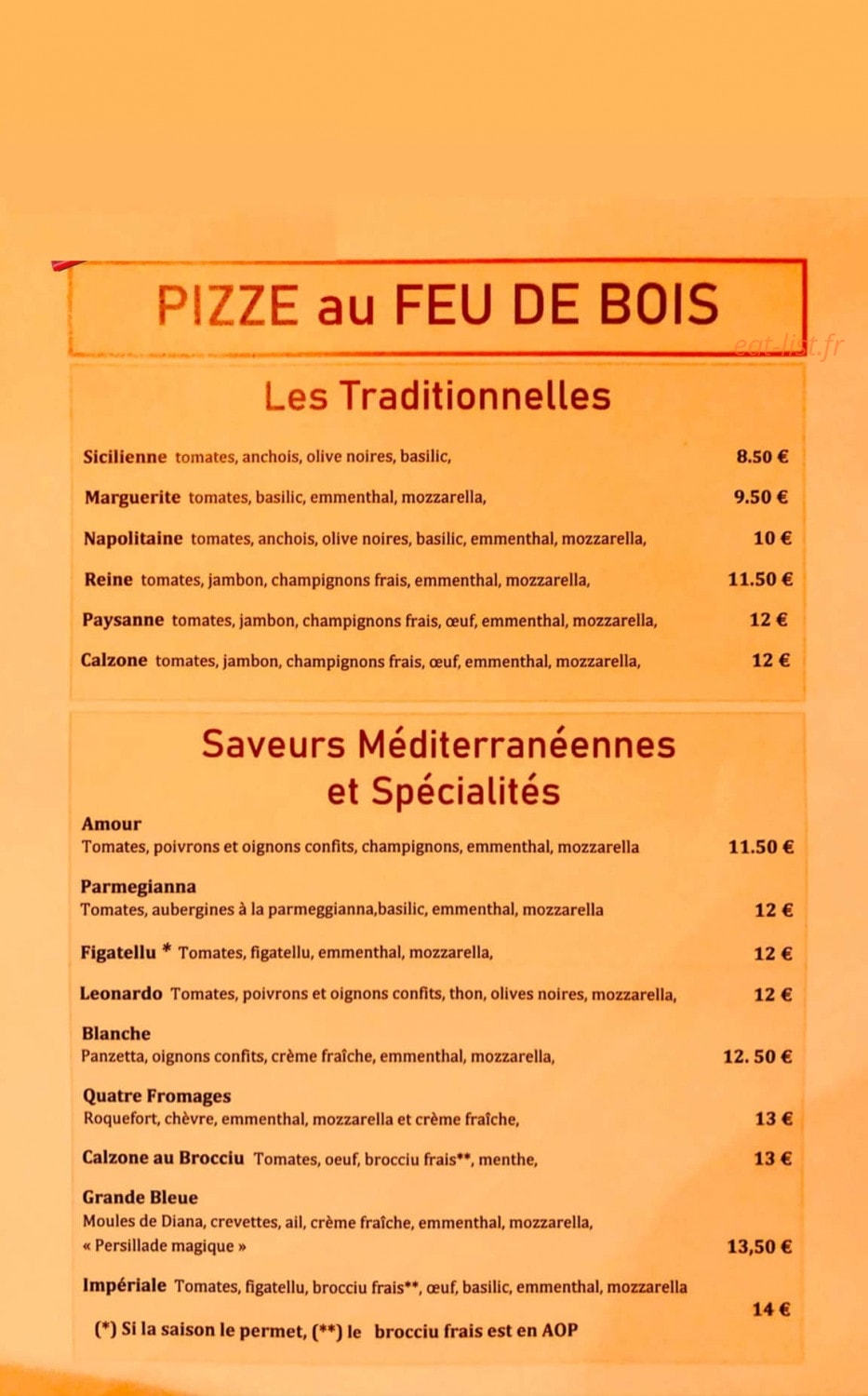Restaurant cinderella — carte page 2