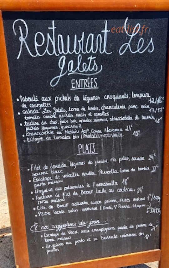Les Galets — carte page 1