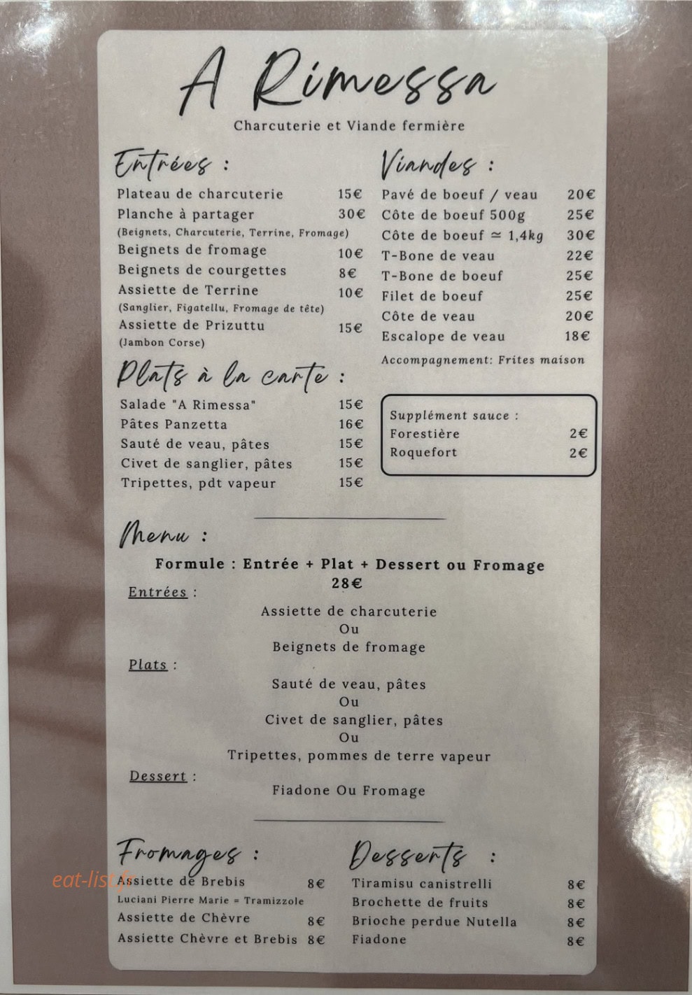 A Rimessa — carte page 1