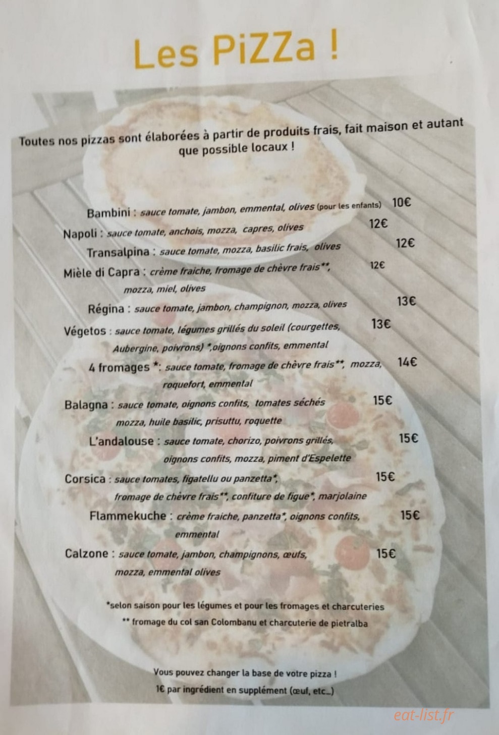 Pizza de l'ostriconi — carte page 3