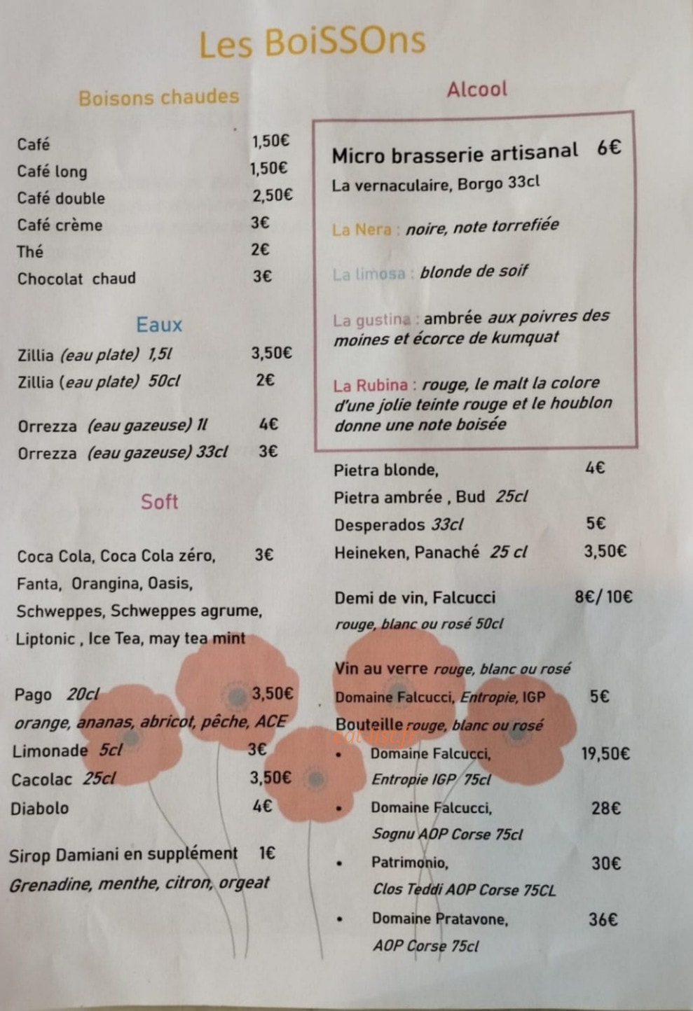 Pizza de l'ostriconi — carte page 6