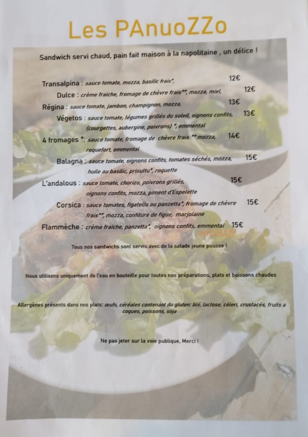 Pizza de l'ostriconi — carte page 2