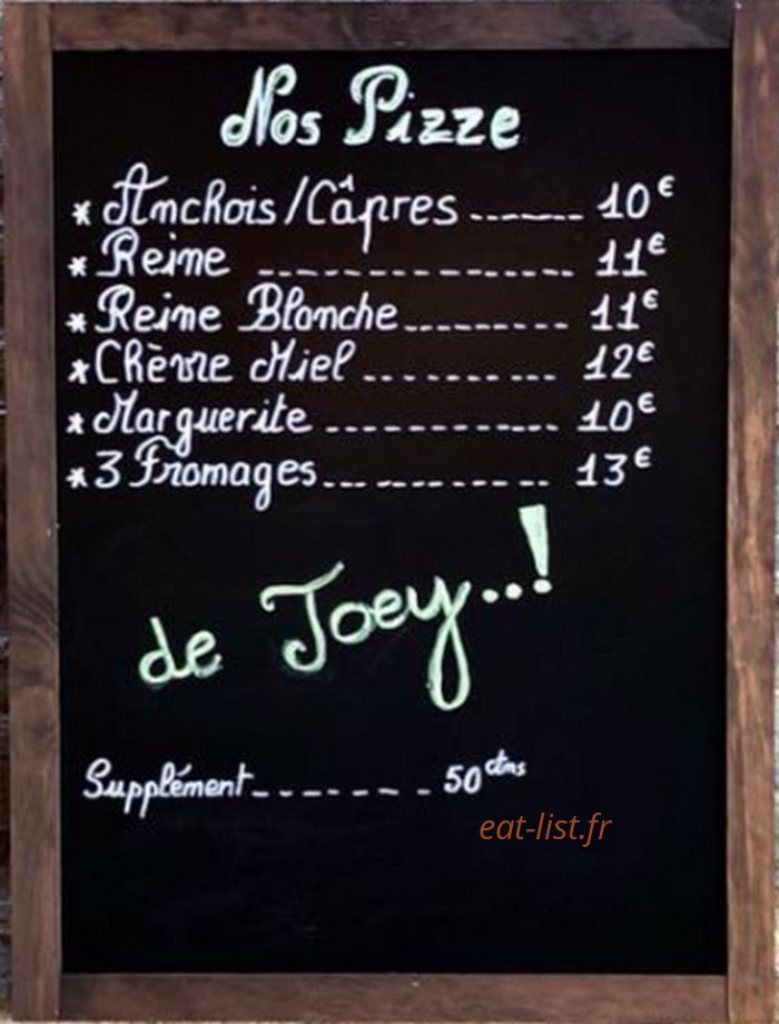 Bar Des Platanes — carte page 1