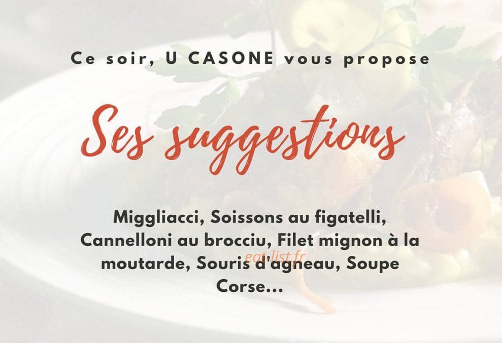 U Casone — carte page 2
