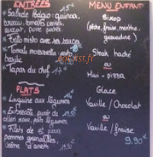Restaurant le Podgio — carte page 1