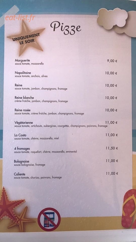 Costa Marina - Chez Costa — carte page 1
