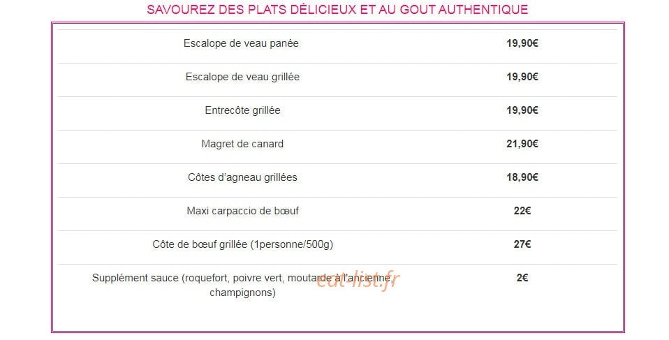 Le Lido Moriani — carte page 6