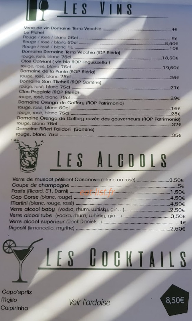 L'Albore paillote — carte page 5