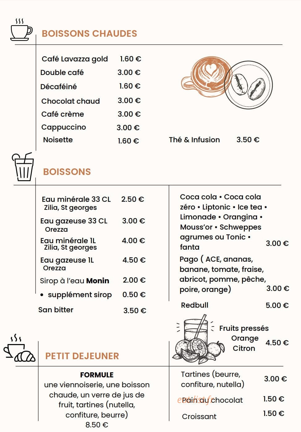 Chez Marc — carte page 6
