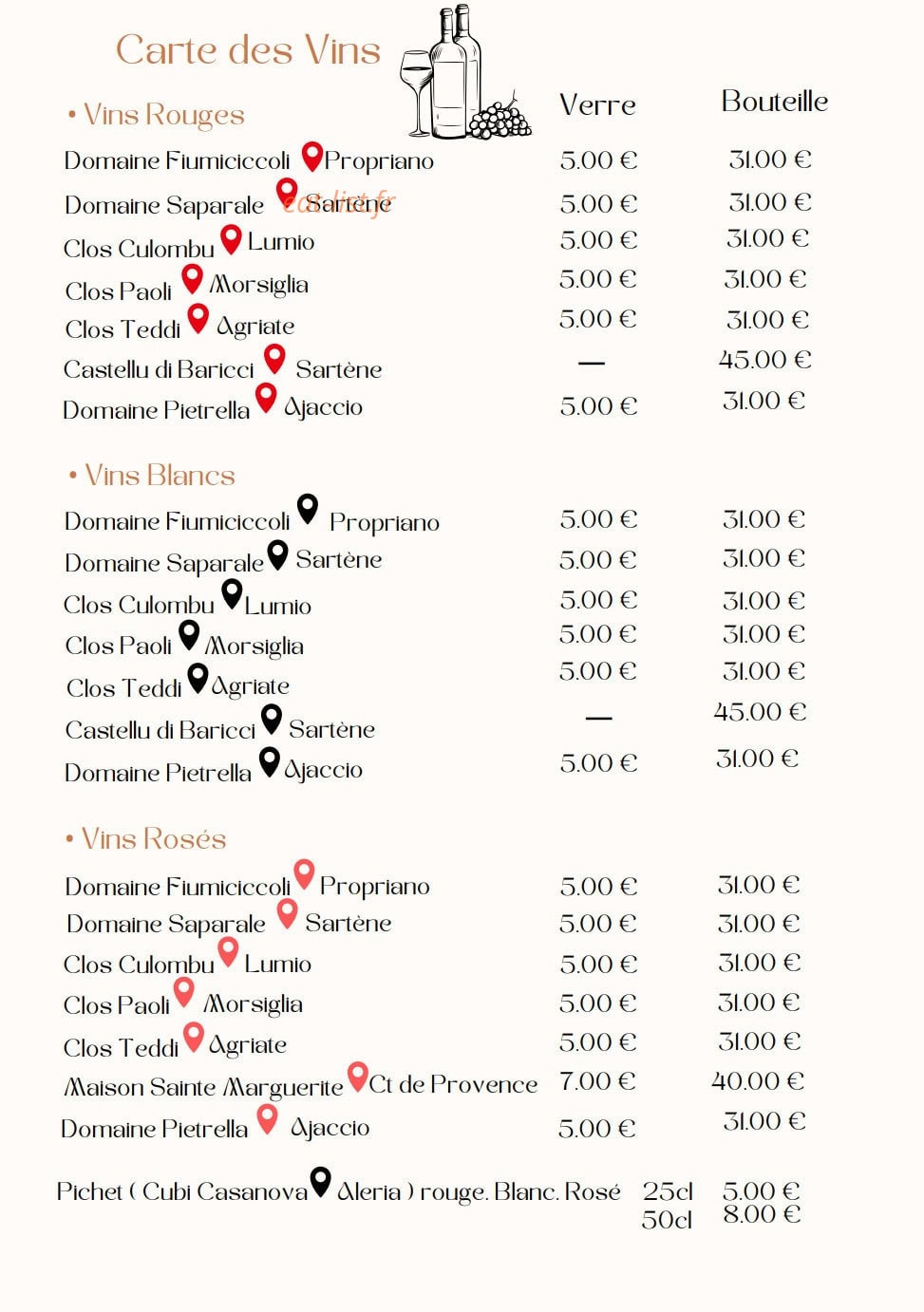 Chez Marc — carte page 5