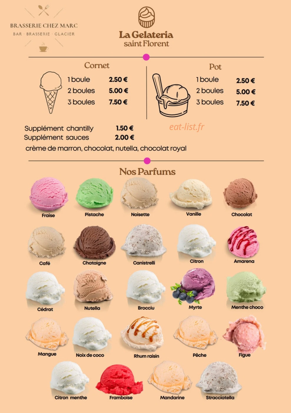 Chez Marc — carte page 8
