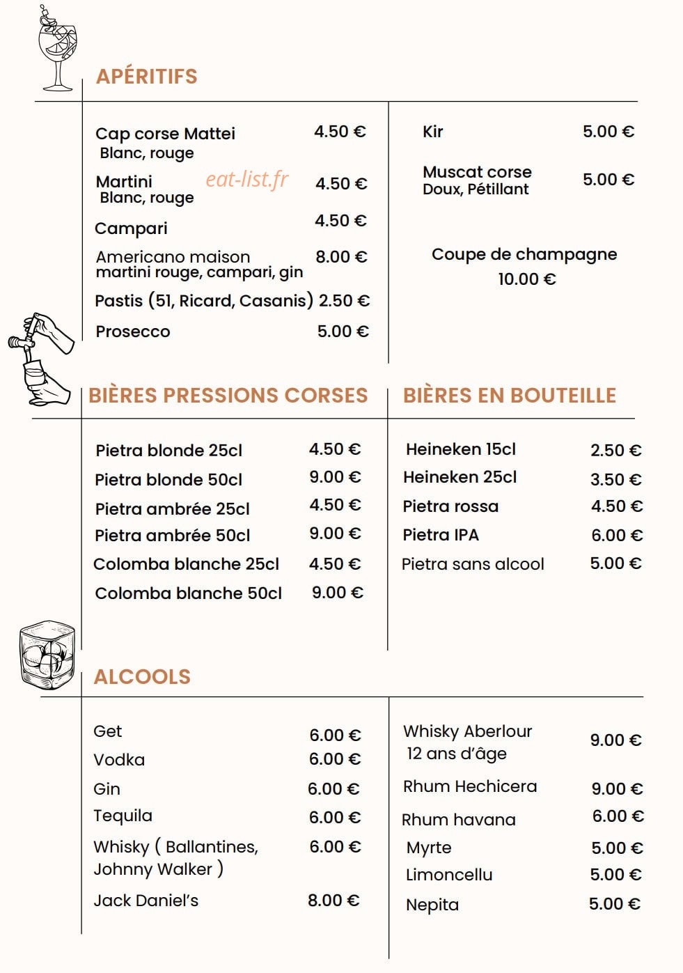 Chez Marc — carte page 7