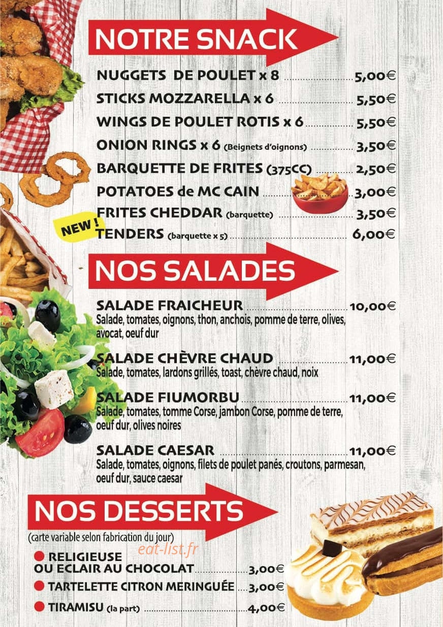 Allo Pizza Burger — carte page 7