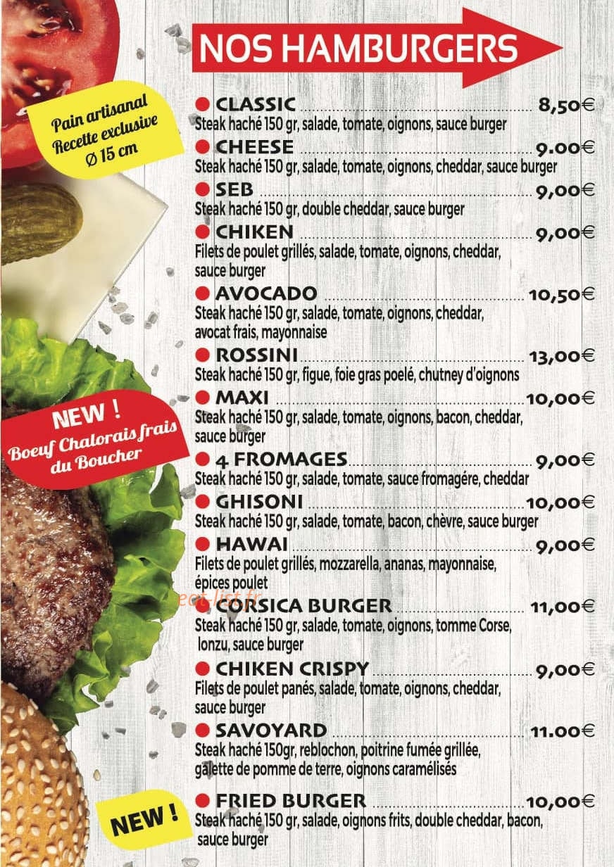 Allo Pizza Burger — carte page 5