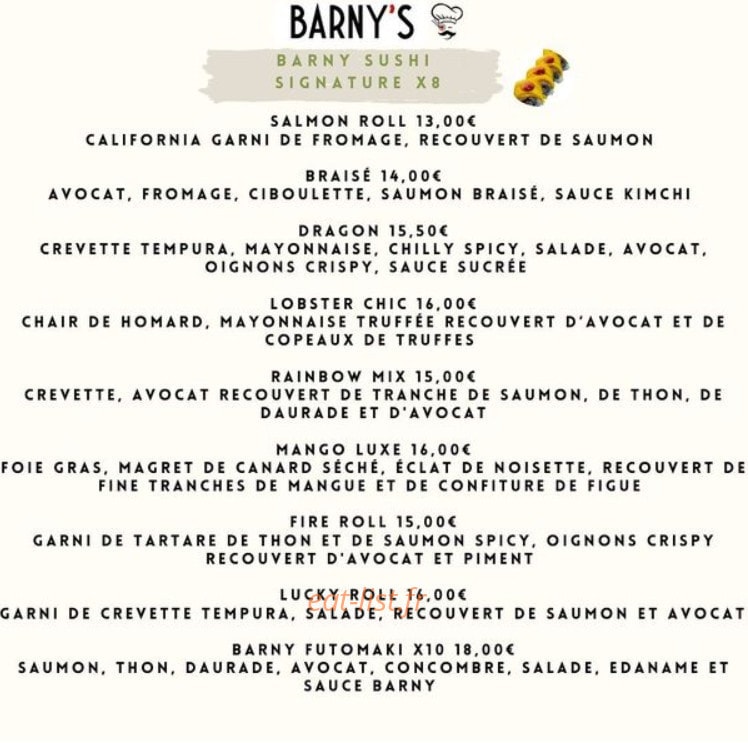 Barny's — carte page 3