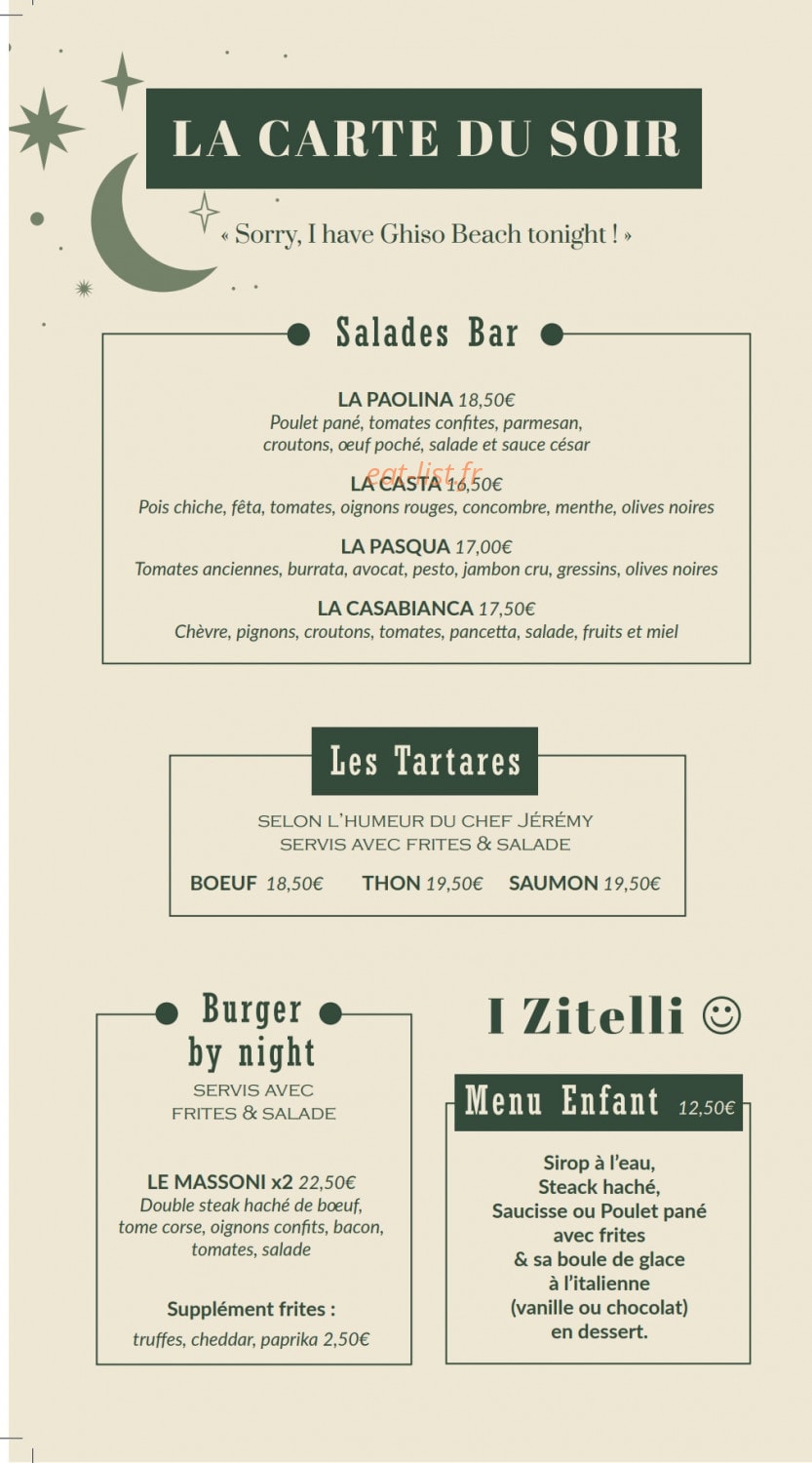 Ghiso Beach — carte page 5