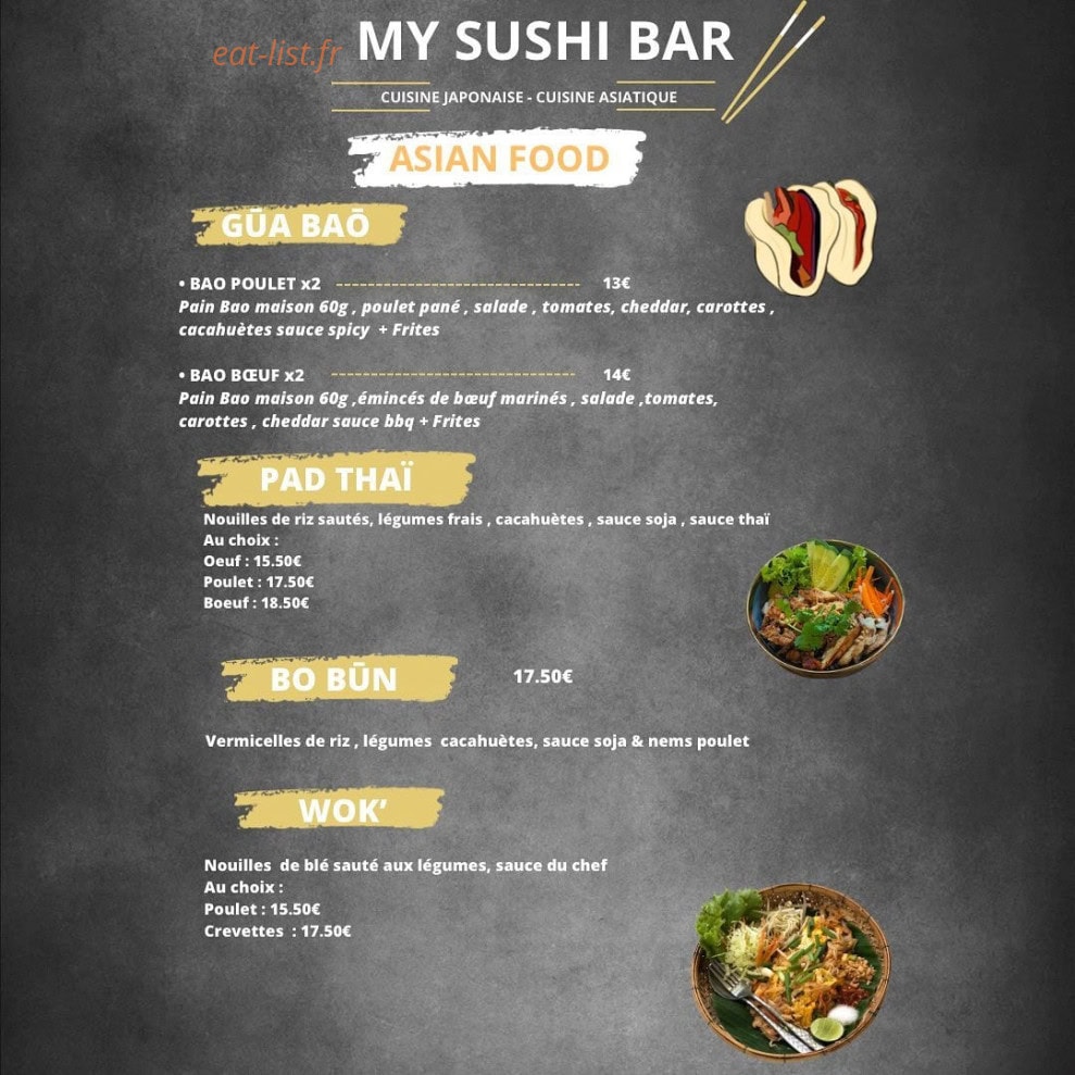 My sushi bar — carte page 4