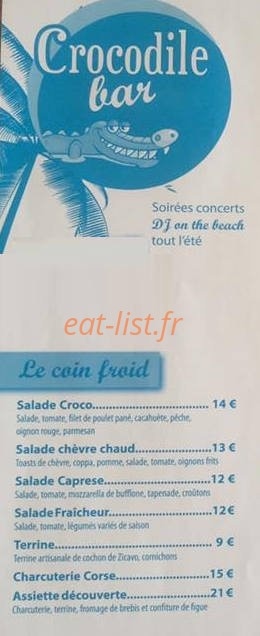 Le crocodile — carte page 2