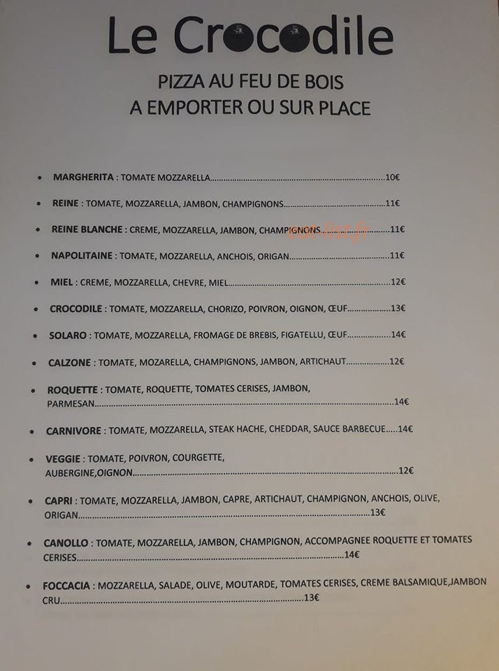 Le crocodile — carte page 1