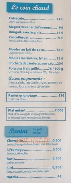 Le crocodile — carte page 3