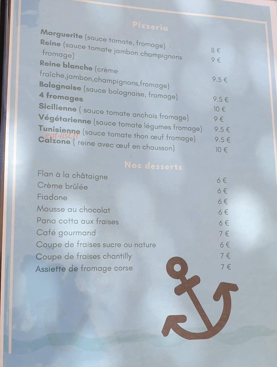 Le Galion — carte page 1
