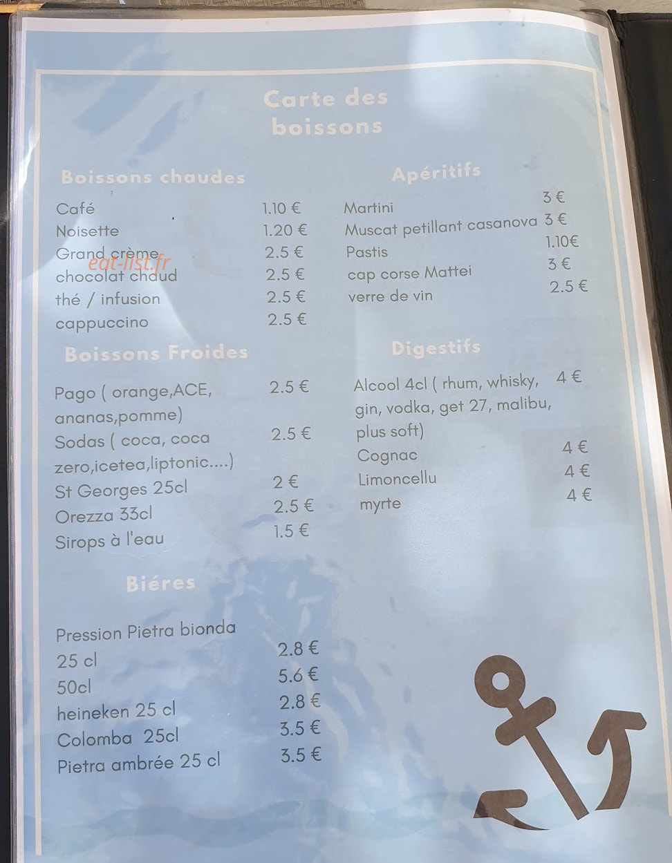 Le Galion — carte page 3