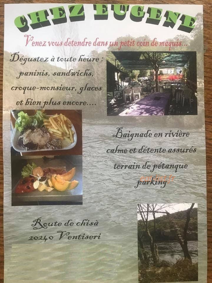Chez Eugene — carte page 1