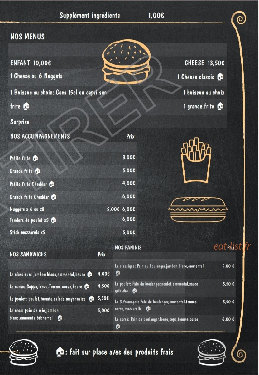 Le Tns Burger — carte page 3