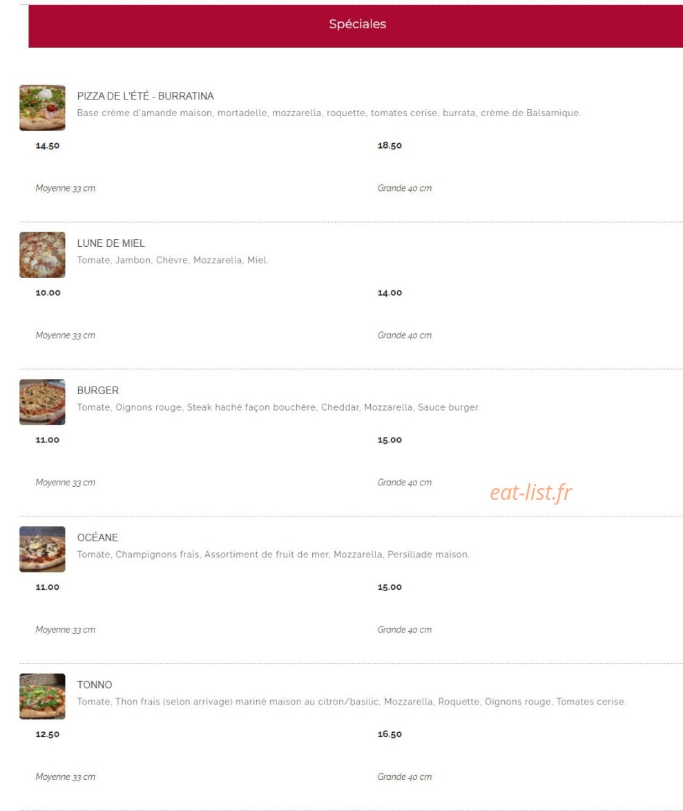 Casa Pasta Pizz' — carte page 4