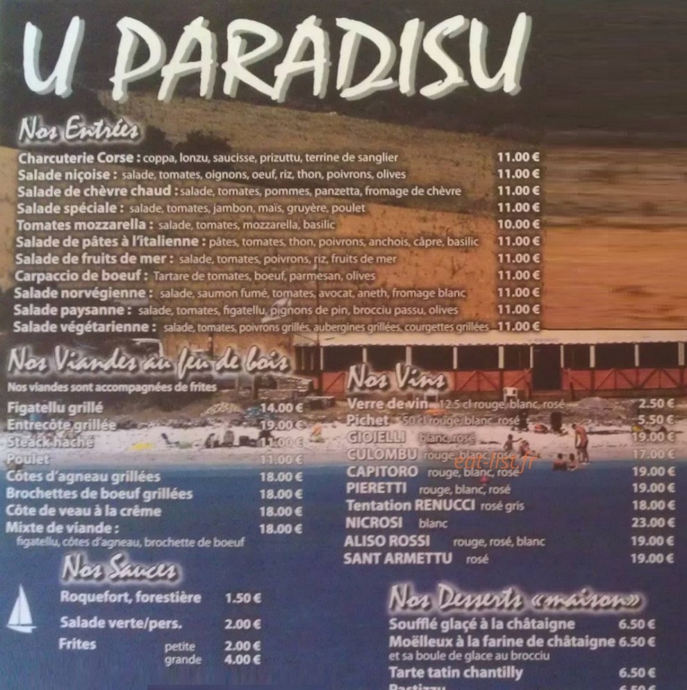 U Paradisu — carte page 1