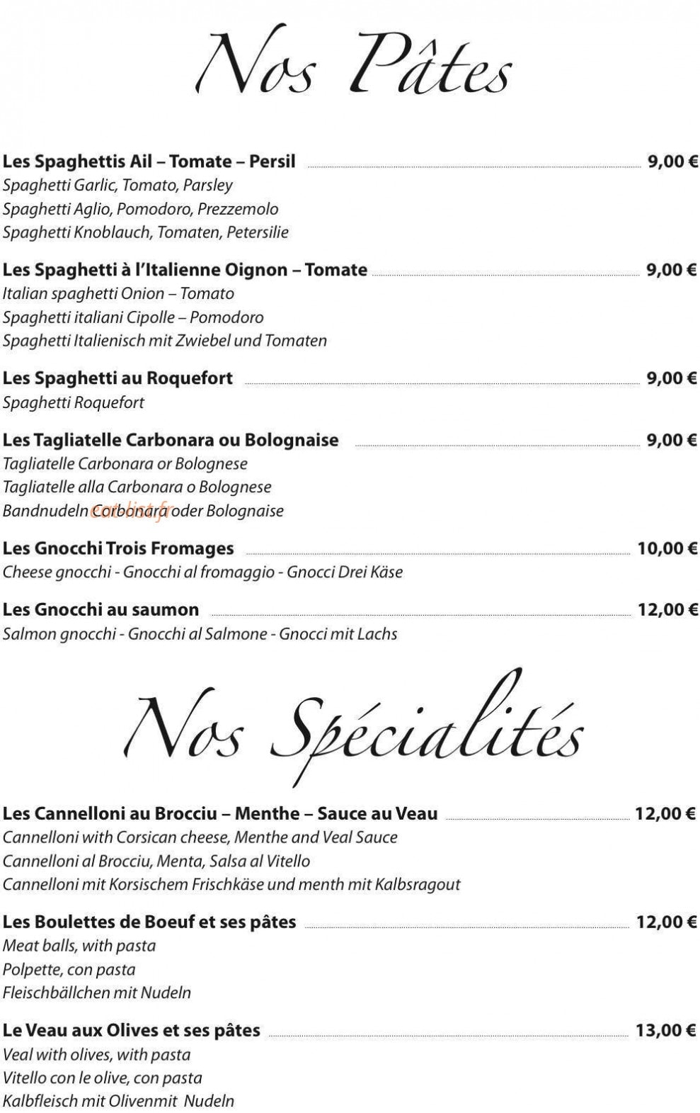 A Casuccia — carte page 6