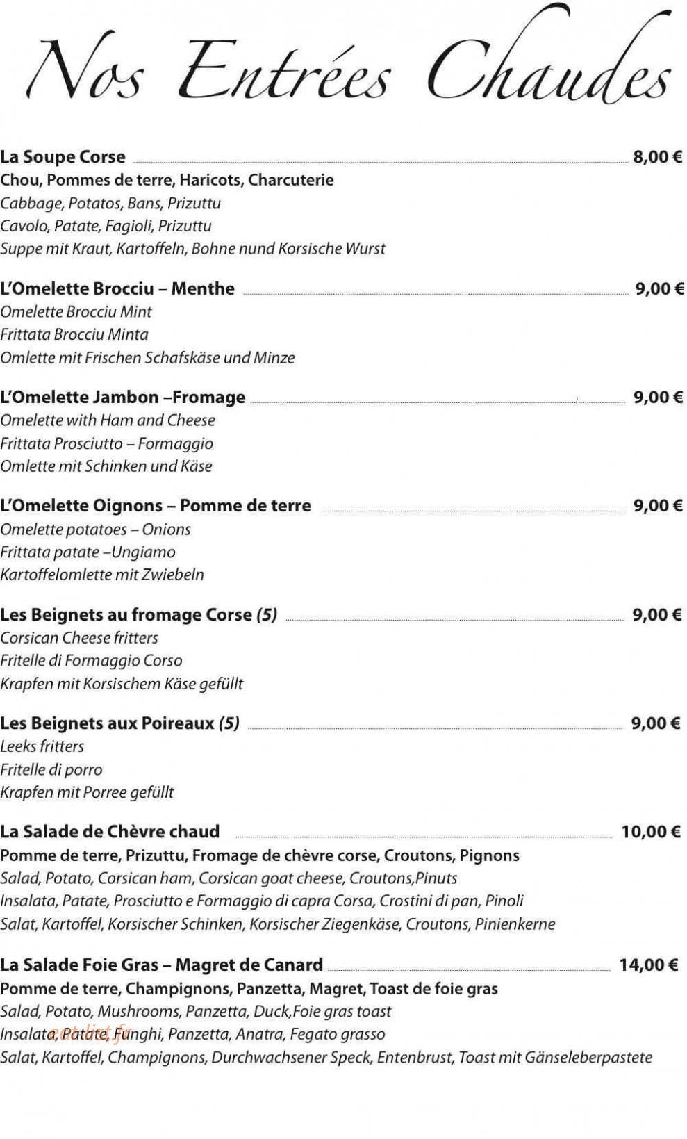 A Casuccia — carte page 1
