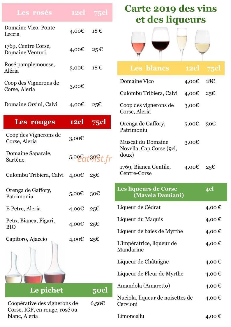 Bar De La Haute Ville — carte page 2