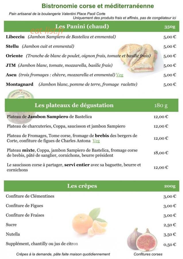 Bar De La Haute Ville — carte page 5