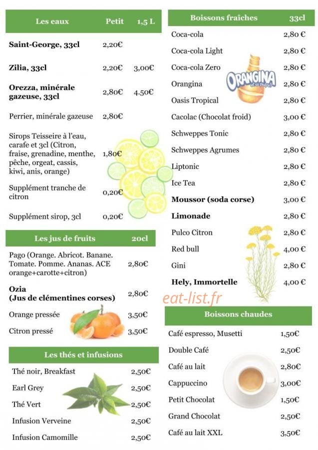 Bar De La Haute Ville — carte page 4