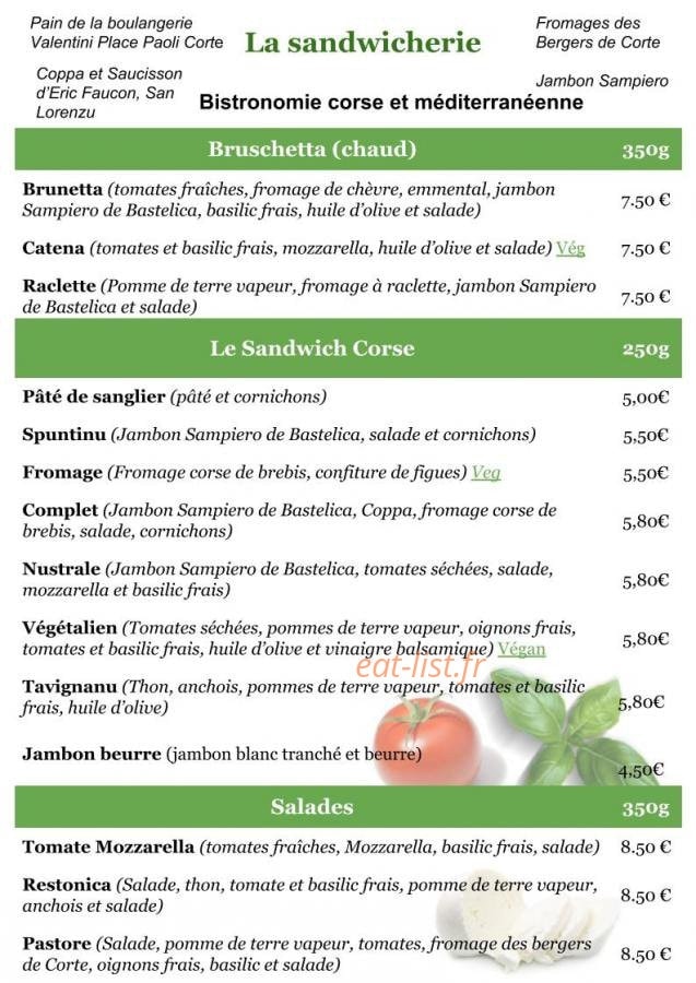 Bar De La Haute Ville — carte page 6