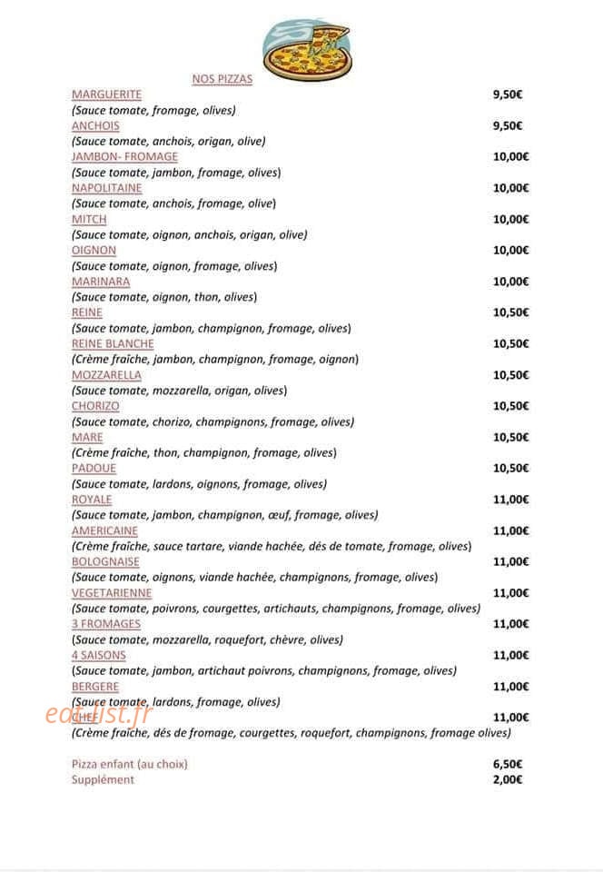 Café De France — carte page 2
