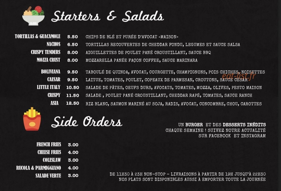 Coffee Cortenais — carte page 2